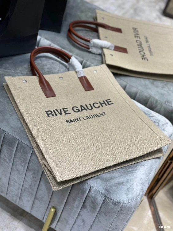Rep ladies REP SHOPPING S GAUCHE N LINEN COTTON IN YSL BAG AND RIVE 0819
